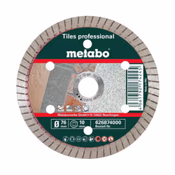 Meules spéciales pour les exigences les plus élevées, pour tous les types de carrelage émaillé ou non émaillé, les dalles en  ...