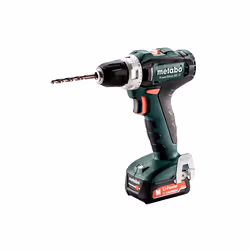 Metabo PowerMaxx BS 12, Perceuse à poignée pistolet, Sans clé, 1 cm, 1400 tr/min, 1,8 cm, 1 cm
