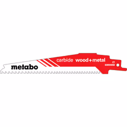 Metabo 626559000, Lames de scie sabre, Carbone, Rouge, Blanc, 6-8, 4 mm, 1,25 mm