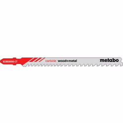Metabo 3 lames de scie sauteuse « carbide wood + metal » 108/3,5-5mm (623836000) Référence: 623836000 EAN: 4061792179707 Desc ...