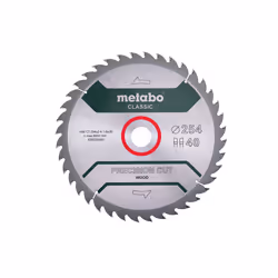 Metabo 628325000, Panneaux MDF, Bois, 25,4 cm, 3 cm, 1,6 mm, 2,4 mm, 20°