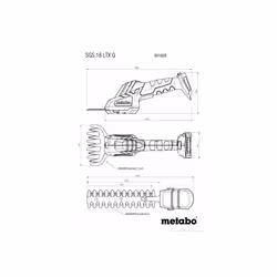 Metabo SGS 18 LTX Q cisaille sans fil 1,15 cm 18 V Noir, Vert, Rouge - Vue supplémentaire 4