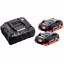 Kit de démarrage chargeur et 2 batteries comprenant : Chargeur 4A ASC 55 pour tous les éléments de batterie coulissants de to ...