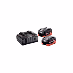 Metabo Set de base batterie 18 V SE LIHD (685190000) 2 x batteries LiHD 18 V/5,5 Ah Chargeur rapide ASC 145