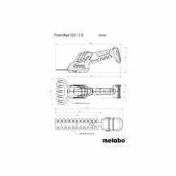 Metabo POWERMAXX SGS 12 Q cisaille sans fil 1,15 cm 12 V Lithium-Ion (Li-Ion) Noir, Vert, Rouge - Vue supplémentaire 4