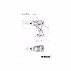 Metabo SB 18 LTX BL I 2000 tr/min Sans clé 1,8 kg Noir, Vert - Vue supplémentaire 7