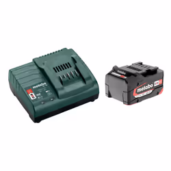 Metabo BASIC SET 1 X 4.0 AH, Ensemble de batterie et de chargeur, Lithium-Ion (Li-Ion), 4 Ah, 18 V, Metabo, Noir, Vert