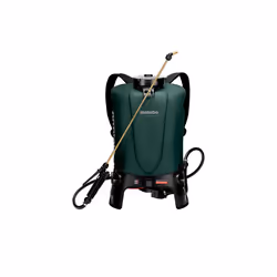 Metabo RSG 18 LTX 15, Pulvérisateur de jardin dorsal, 15 L, Noir, Vert, 3 bar, Intérieure et extérieure, 342 mm