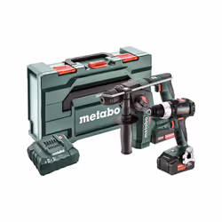 Metabo COMBO SET 2.5.2 18V, Visseuse sans fil, Marteau rotatif sans fil, 5250 bpm, 75 N·m, 600 tr/min, 2100 tr/min, 3,8 cm