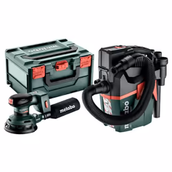 Set ponceuse excentrique 18V Ø125 mm & Aspirateur compact 18V Metabo - 691199000 La ponceuse excentrique 18V Ø125 mm CC 18 LT ...