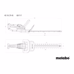 Metabo HS 18 LTX 45 Double-lame 2 kg