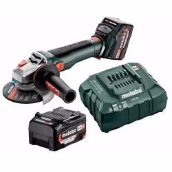 Meuleuse d'angle Metabo WB 18 LT BL 11-125 Quick; 18 V; 2x5,2 Ah accu.