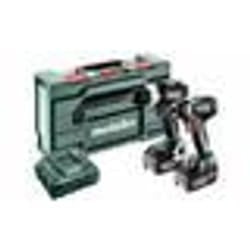 Perceuse-visseuse à percussion sans fil - Metabo - SBLTBL+SSDLT200BL - 2 batteries - Chargeur inclus - Bois