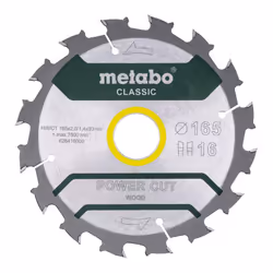 metabo PowerCutClassic 165 x 30 16 WZ 5° /B