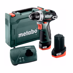 Perceuse Metabo PowerMaxx BS BL; 12 V; 2x2,0 Ah accu.