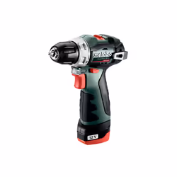Perceuse Metabo PowerMaxx BS BL; 12 V; 2x2,0 Ah accu.