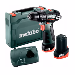 Perceuse à percussion sans fil Metabo PowerMaxx SB BL; 12 V; 2x2,0 Ah accu.