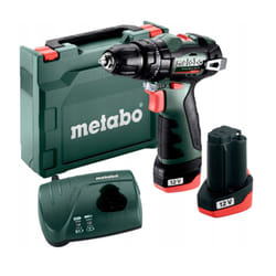 Perceuse à percussion sans fil Metabo PowerMaxx SB BL; 12 V; 2x2,0 Ah accu.