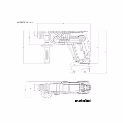 Metabo KH 18 LTX 24 1400 tr/min SDS Plus