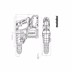 Metabo KH 18 LTX BL 28 Q 1000 tr/min SDS Plus - Vue supplémentaire 6