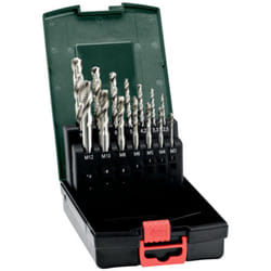 Set de forets et tarauds pour machines, 14 pièces
