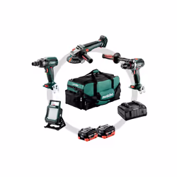 Metabo 685209000, Cordless angle grinder, Visseuse sans fil, Clé à chocs sans fil, Cordless worklight, Noir, Vert, Rouge, 425 ...