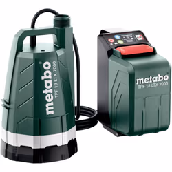 Contenu de la livraison: - 1x Metabo TPF 18 LTX 7000 Pompe submersible sans fil - 1x adaptateur multiple - 1x crochet de fixa ...