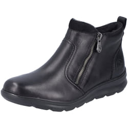 Bottines Rieker Z0060-00 Noir Chaussures Femme - Cuir - Talon Plat - Hauteur de la tige Moyenne