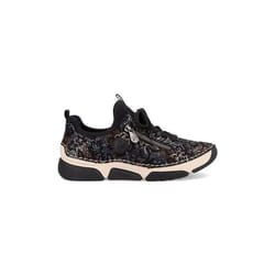 Basket Cuir Rieker - Version basse - Métallique - Femme - Confort Exceptionnel