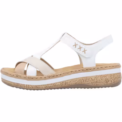 Sandale Compensée Cuir Rieker Massa