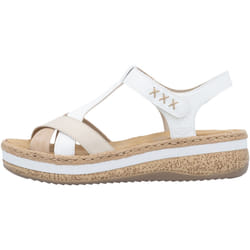 Sandale Compensée Cuir Rieker Massa