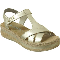 Sandale Compensée Cuir Rieker Massa