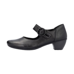 Ballerine à Talon Cuir Rieker Lugano - Noir