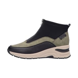 Bottines - RIEKER - N9362-54 - Vert - Fermeture à glissière - Talon compensé 55 cm