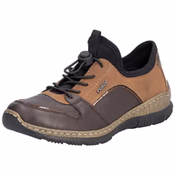 Basket Basse Femme - RIEKER Waiho - Lacets élastiques - Marron