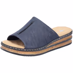 Sabot Rieker Femme Bleu - Mules femme bleu - Confort maximal - Semelle en liège