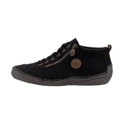 Basket Basse à Lacets - RIEKER - Morelia - Noir - Femme - Confort Exceptionnel