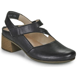Sandales Cuir à Talon Rieker - Femme - Noir - Scratch - Large - 5 cm