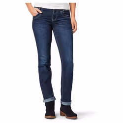 Jeans Femme TOM TAILOR Alexa Straight - Couleur Dark Stone Wash Denim - Coupe Droite - Taille Standard
