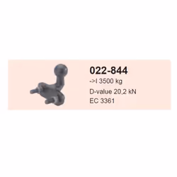 Support, boule / chape d'attelage ACPS-ORIS 022-844