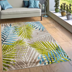 Élégant, contemporain ou méditerranéen, ce lourd tapis tissé convient à; tous les styles d'intérieur. Ses tons chauds et agré ...