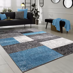 Avec un design rectiligne et moderne, ces tapis à poils courts très tendance deviennent rapidement un véritable accroche-rega ...