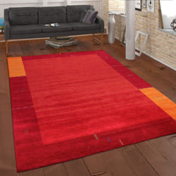 Paco Home - Tapis Salon Chambre Adulte Poils Ras Motif Ethnique Geometrique Tissé a La Main 120x170 cm, Terracotta 4 (de)