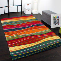 Paco Home - Tapis Moderne Splash De Marque Modèle Coloré Rayures Neuf eo 240x330 cm