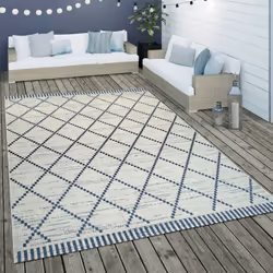 Confortables et ornés de motifs ethniques, ces tapis d'intérieur et d'extérieur apportent un look scandinave à votre terrasse ...