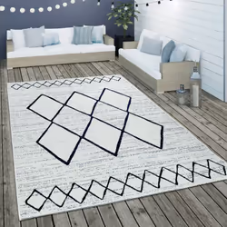 Confortables et ornés de motifs ethniques, ces tapis d'intérieur et d'extérieur apportent un look scandinave à votre terrasse ...