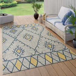 Profitez de la saison chaude sur votre balcon ou votre terrasse;! Exotiques et colorés, ces tapis d'intérieur et d'extérieur  ...