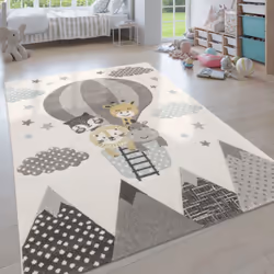 Description générale Ce tapis pour enfants est conçu pour être leur terrain de jeu préféré. Doux et moelleux, il offre un uni ...