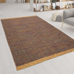 Paco Home - Tapis De Salon, Tissage Plat Tissé à La Main En Laine Et Coton, Coloré 80x150 cm