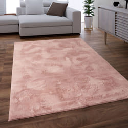 Paco Home - Tapis Salon Adulte Poil Long Shaggy Lavable En Machine Moelleux Pelucheux RosaRose 160x230 cm